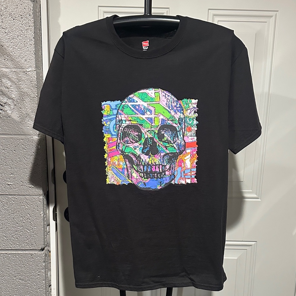 Black Graphic Skull T-Shirt